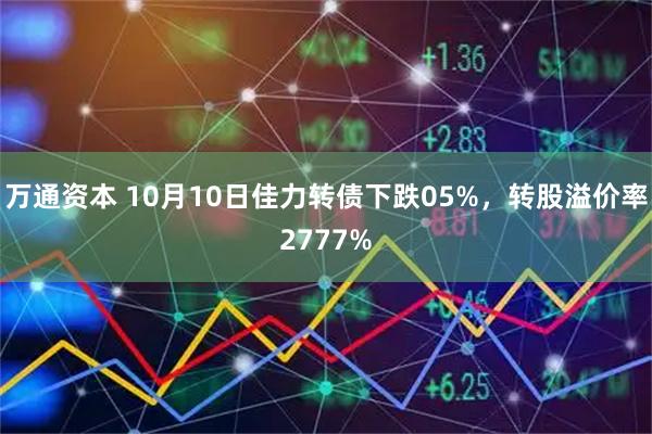 万通资本 10月10日佳力转债下跌05%，转股溢价率2777%