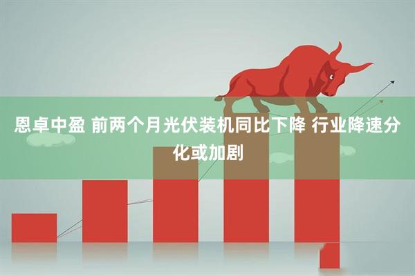 恩卓中盈 前两个月光伏装机同比下降 行业降速分化或加剧